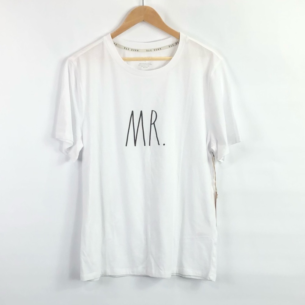 Rae Dunn Mr. men’s T-shirt tee graphic white NWT size large
